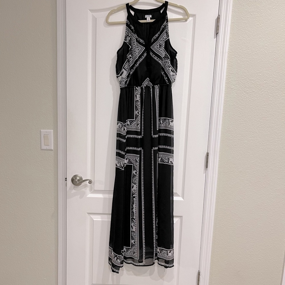 Black maxi dress